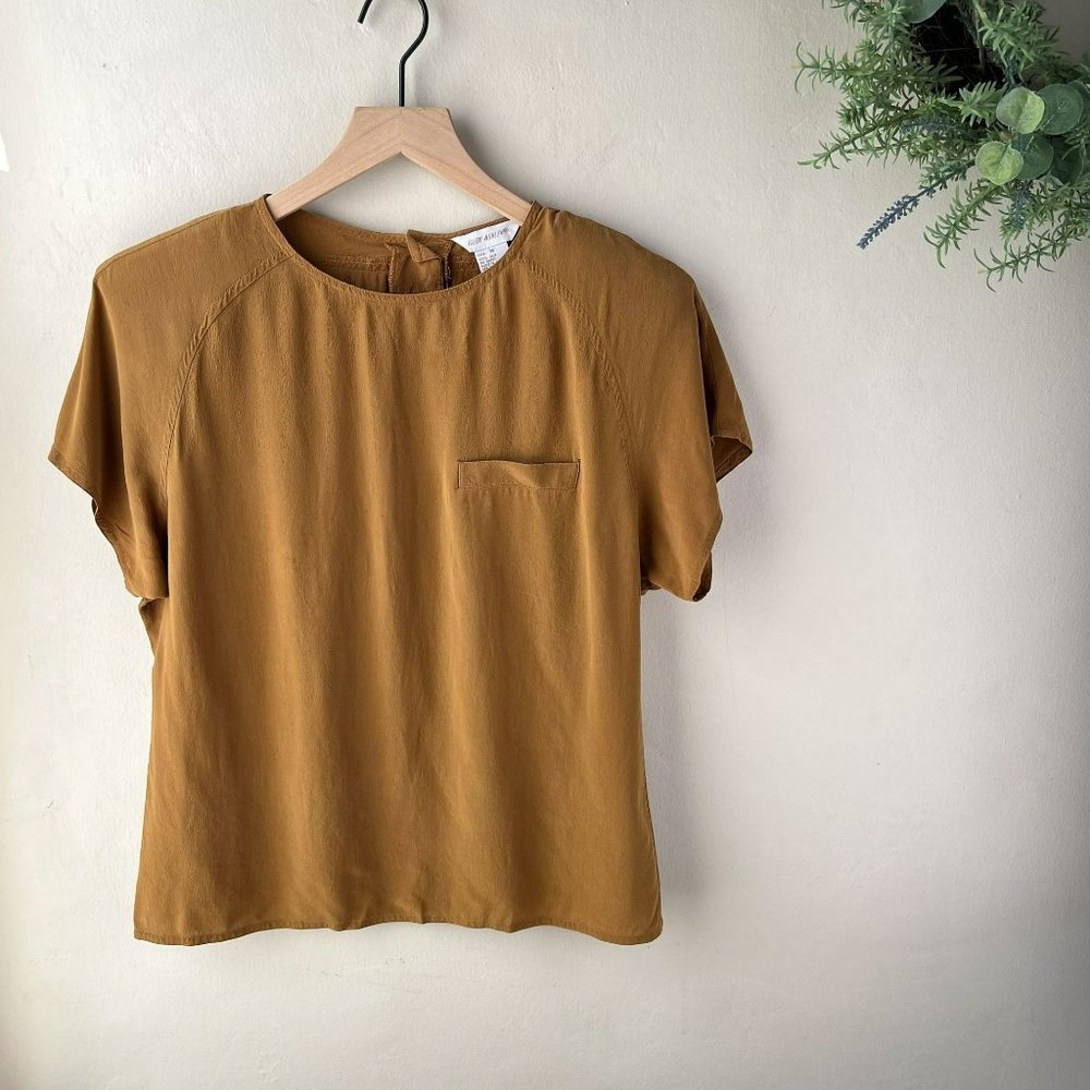 Ellen Ashley Golden Silk Blouse